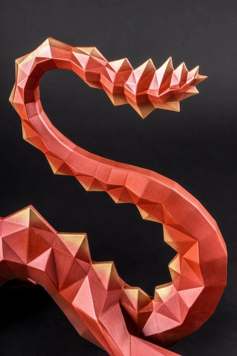 ROT-GOLD-DRACHEN-SKULPTUR 1002033 LLADRO' ROT