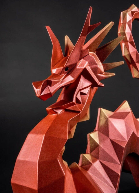ROT-GOLD-DRACHEN-SKULPTUR 1002033 LLADRO' ROT