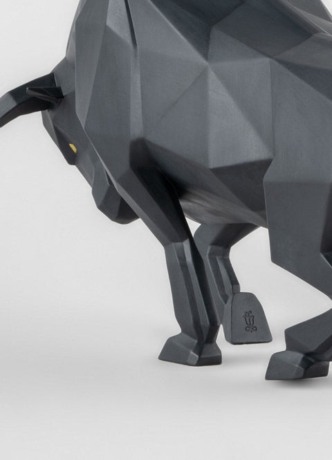 LLADRO' TORO MATE SCHWARZ 01009593