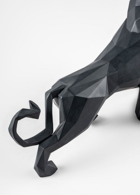 LÖWENSKULPTUR MATT SCHWARZ 1009746 25X48X14 CM LLADRO' SCHWARZ