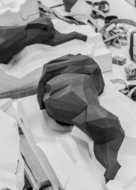 LÖWENSKULPTUR MATT SCHWARZ 1009746 25X48X14 CM LLADRO' SCHWARZ