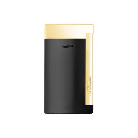 DUPONT SLIM 7 BLACK & GOLD LIGHTER ART 027708