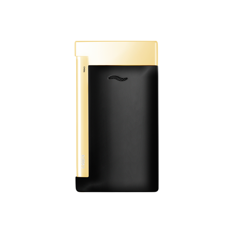 DUPONT SLIM 7 BLACK & GOLD LIGHTER ART 027708
