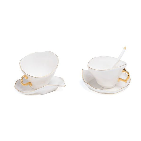 SELETTI 2ER-PACK MELTDOWN TEESERVICE, PORZELLAN 09597