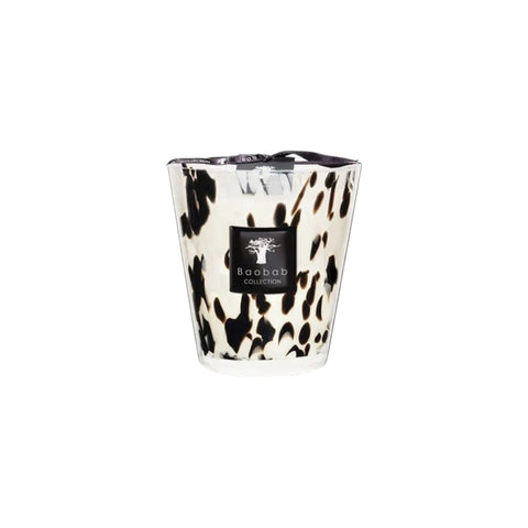 BAOBAB KERZE MAX 16 SCHWARZE PERLEN ART MAX16PB