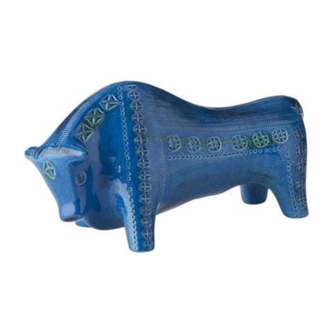 STIERFIGUR CM.32 RIMINI BLAU ALDO LONDI ART. ZZ999-14 BITOSSI CERAMICHE BLAU