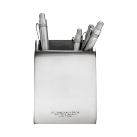 SPALDING ALUMINUM SQUARE PEN HOLDER