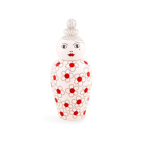VASO IN DOLOMITE CON COPERCHIO LE CANOPIE PEPA 10530 SELETTI RED