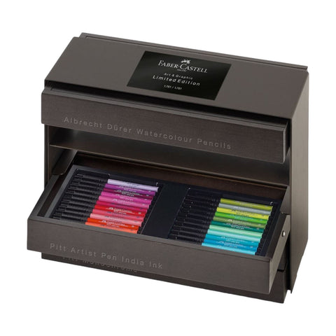 FABER CASTELL ART & GRAPHIT HOLZKOFFER IN LIMITIERTER AUFLAGE ART 110052