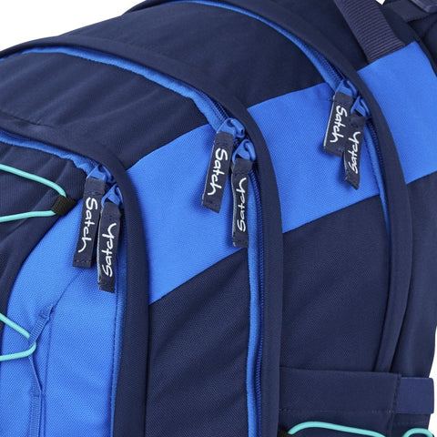 RUCKSACK PACK SCHULRUCKSACK SATCH CROSSED BLAU