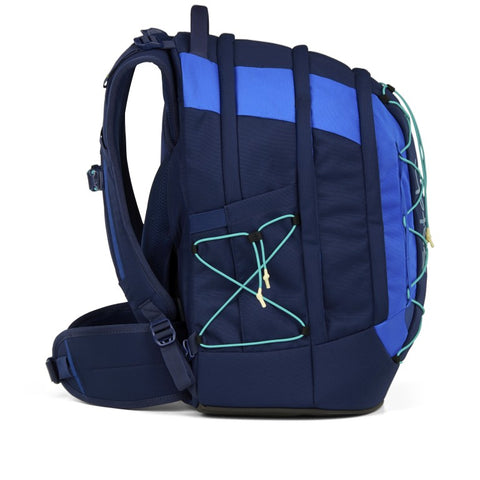 RUCKSACK PACK SCHULRUCKSACK SATCH CROSSED BLAU