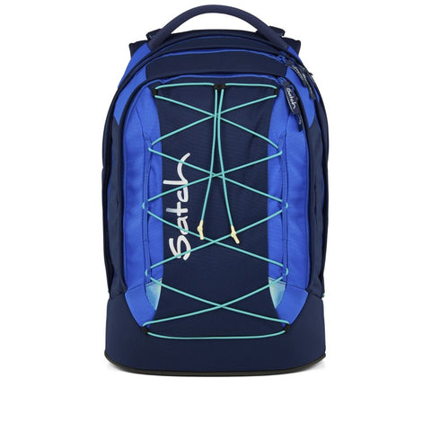 RUCKSACK PACK SCHULRUCKSACK SATCH CROSSED BLAU