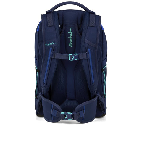 RUCKSACK PACK SCHULRUCKSACK SATCH CROSSED BLAU