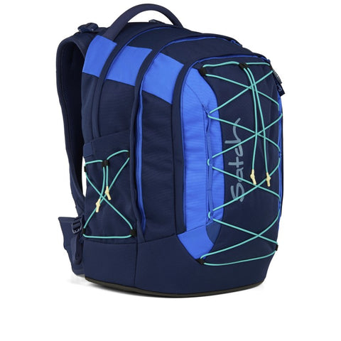 RUCKSACK PACK SCHULRUCKSACK SATCH CROSSED BLAU