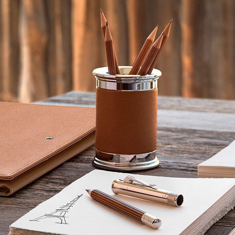 GRAF VON SCHREIBTISCH-ACCESSOIRE-SET COGNAC ART 118576 FABER CASTELL