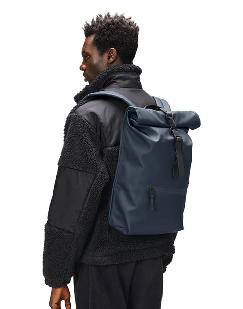 ROLLTOP RUCKSACK W3 13320 RAINS NAVY