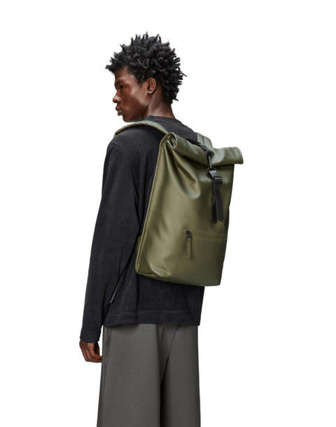 ROLLTOP RUCKSACK W3 REVEL ART.13320 RAINS GRÜN