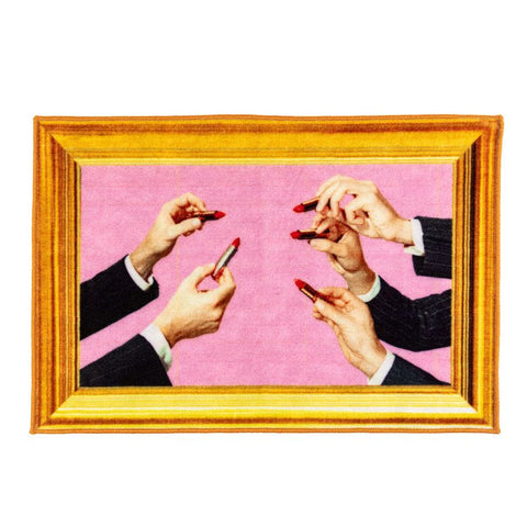 SELETTI TOILETTENPAPIER HOME BADEMATTE 60X90 18184 LIPPENSTIFTE ROSA