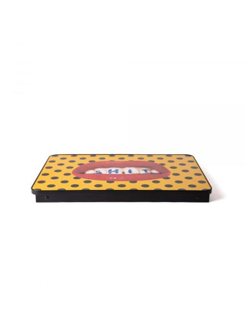 VASSOIO SHIT 56X38 19022 SELETTI YELLOW