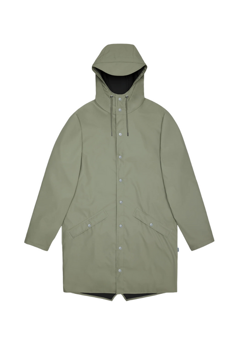 REGENMANTEL LANGE JACKE L W3 12020 RAINS DRIFT GREEN
