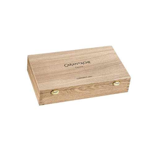 COFANETTO LEGNO LUMINANCE 100 COLORI + ACCESSORI CARAN D'ACHE A6901900