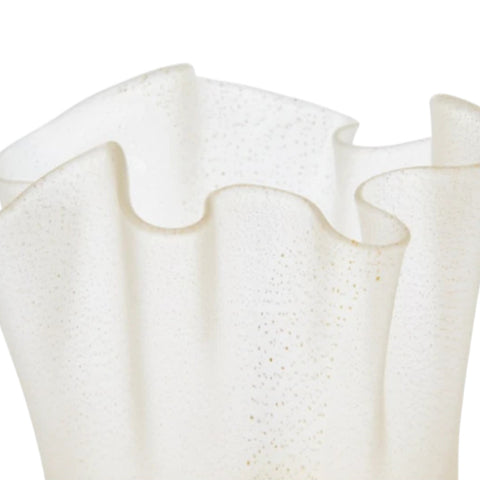 VENINI FAZZOLETTO VASE SANDGESTRAHLTES GOLD 700.04 H 13 DURCHMESSER 13 CM