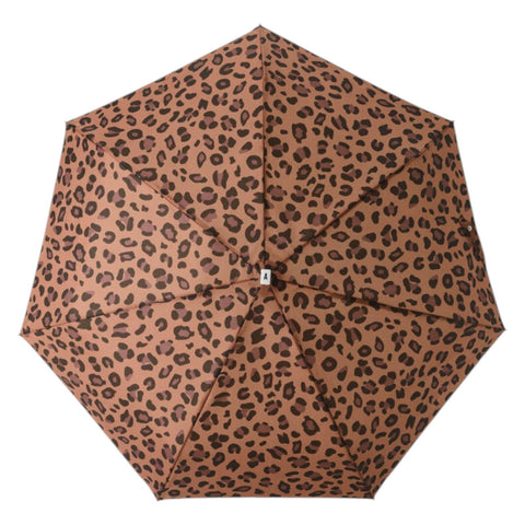 MICRO ANATOLE LEOPARD BRAUN REGENSCHIRM