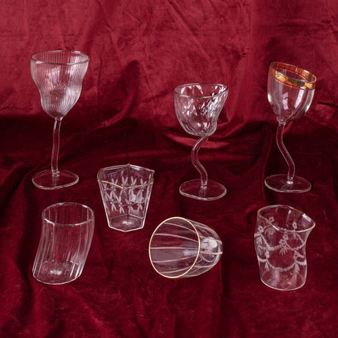 KLASSISCHES GLAS AUF SÄURE - BURANO Cm. 9,3 h. 8,1 ART.11244