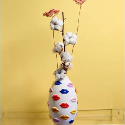 VASE MOUTH VASE22-1210 22CM BLOGO DESIGN MEHRFARBIG