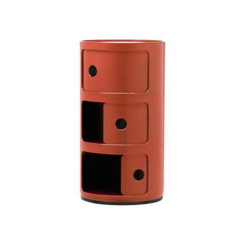 MODULAR NACHTTISCH 3 ELEMENTE BERNSTEIN/ORANGE 04967/AM KARTELL ORANGE