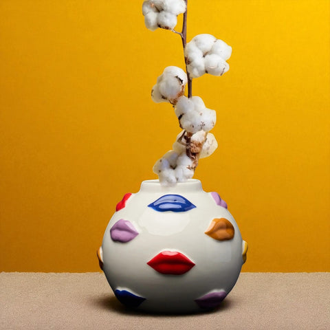 VASE MOUTH 12 CM MEHRFARBIG BLOGO DESIGN
