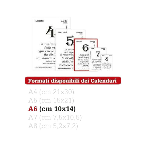 10X14 PHILOSOPHISCHER KALENDER MIT INTEMPO-HOLZSTÄNDER