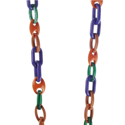 LACOQUEFRANCAISE KETTE ALMA VIOLETT UND ORANGE ART LE313072