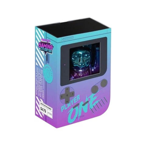 MANEKI NEKO PLAYER ONE GLÄNZEND BLAU/ROSA GLÜCKSKATZE MEHRFARBIG