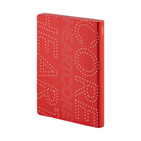 QUADERNO NOTEBOOK GRAPHIC L HEART CORE ART. 56680 NUUNA RED