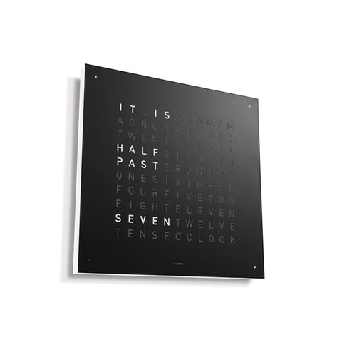 QLOCKTWO CLASSIC 45X45 QT4 SCHWARZES PANEL