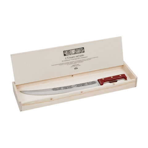 L'USSARO SU TETTO COLTELLO PER SABRAGE ART. 199 COLTELLERIE BERTI 1895