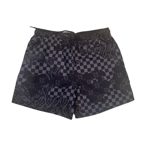 BADEANZUG M 3AM CHECK SWIM 910SWM2035MINT01 SPRAYGROUND SCHWARZ
