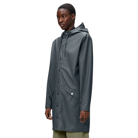 REGENMANTEL LANGE JACKE L W3 12020 RAINS LAGOON BLUE