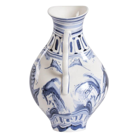 KLASSIKER AUF SÄURE IBEX PORZELLANVASE - 15,5x15 cm H. 23 ART. 11293 AUSGEWÄHLT