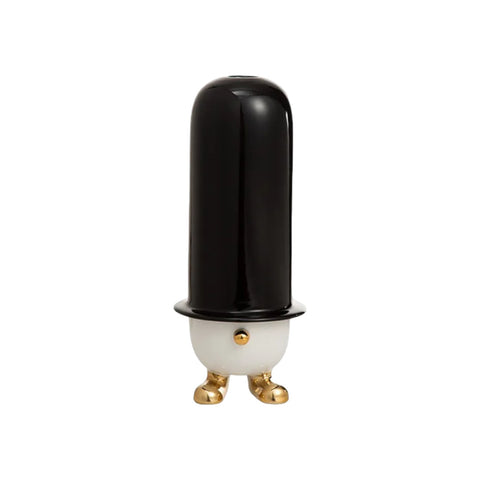 MR. JAMES SCULTURA H.33 BIANCO NERO E ORO LUCIDO BOSA