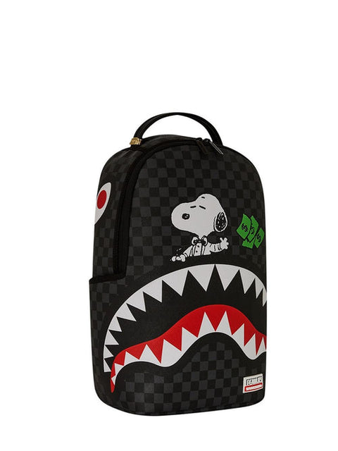 SNOOPY TOP SHARK MONEY DLXSV RUCKSACK 910B7741NSZ SPAYGROUND SCHWARZ