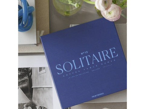 SOLITAIRE-SPIELKUNST. PW00669 PRINTWORKS BLAU