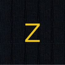 BLAUE HERRENSOCKEN MIT SENFGRAUEN INITIALEN - GRÖSSE 40/45 -Z- 134-0-Z EINZELNE SOCKEN