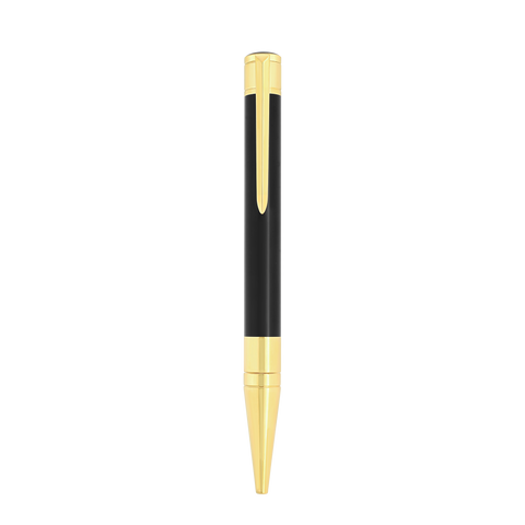 KUGELSCHREIBER MIT INITIALEN BP 275202 ST DUPONT SCHWARZ/GOLDEN