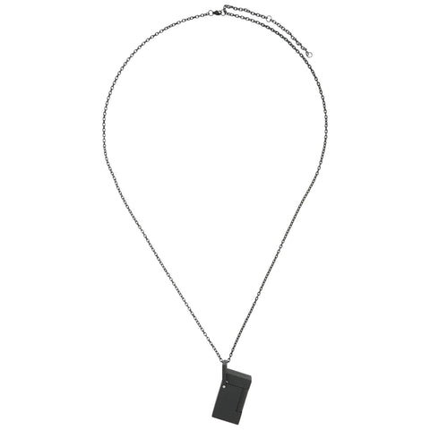 LI NECKLACE MATTSCHWARZ FEUERZEUG HALSKETTE K27068CH ST DUPONT