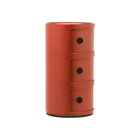 MODULAR NACHTTISCH 3 ELEMENTE BERNSTEIN/ORANGE 04967/AM KARTELL ORANGE
