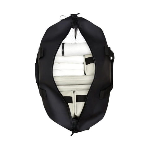 BORSONE HILO WEEKEND BAG W3 14200 RAINS BLACK GRAIN
