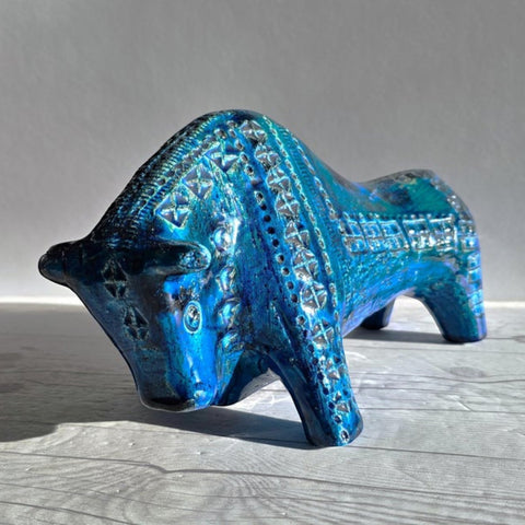 STIERFIGUR CM.32 RIMINI BLAU ALDO LONDI ART. ZZ999-14 BITOSSI CERAMICHE BLAU