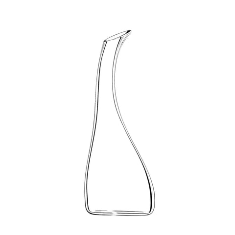 EINZELNE HORNKARAFFE 1977/13 RIEDEL TRANSPARENT